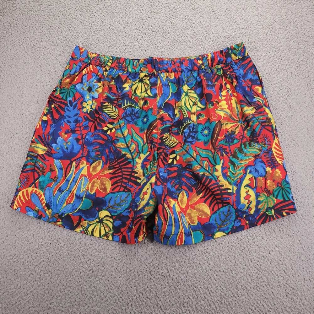 REBDOLLS Shorts Size 1X Couldn't Be Happier‎ Floral Pleated 4" Inseam NEW